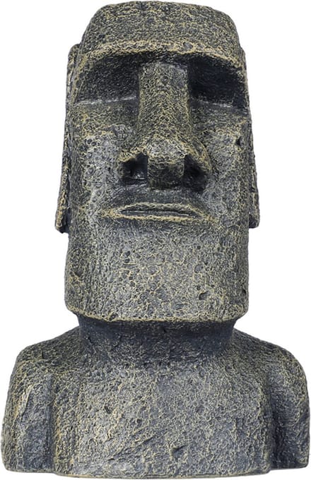 Aqua Della Moai Beeld - Aquarium - Ornament - 11x9x17 cm