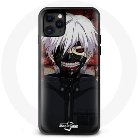 Coque - Maniacase - Iphone 13 Mini - Tokyo Ghoul - Souple - Noir noir