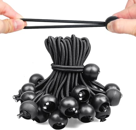 moinkerin 30 stuks elastische spanbanden, 10 cm, voor dekzeilen, campingtenten, luifels en opslag buiten