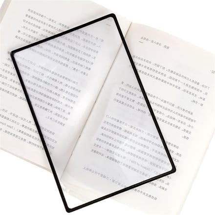 Vergrootblad - Vergrootglas Loep - Kleine Prints Lezen - Ultradun PVC - 18x12cm - Transparant