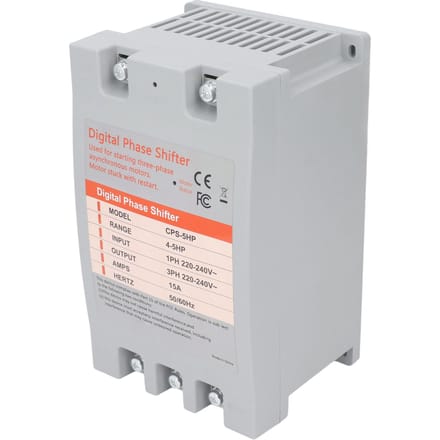 Convertisseur monophasé vers triphasé Convertisseur de phase numérique 4 à 5 chevaux 2,2 à 3,7 kW 220 ?240 VCA