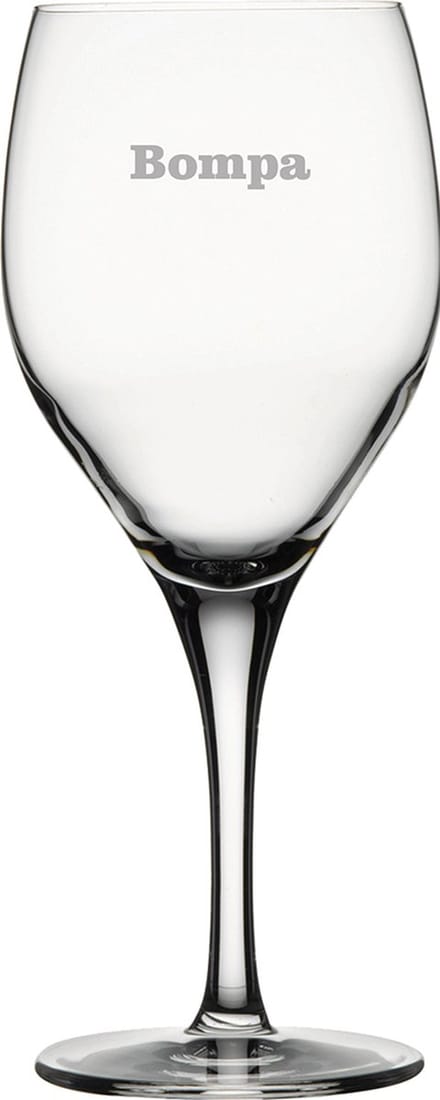 Witte wijnglas gegraveerd - 34cl - Bompa