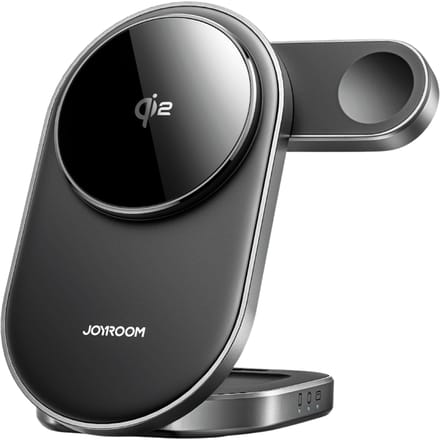 Joyroom Premium 3 in 1 Compact Wireless Charging Station Zwart