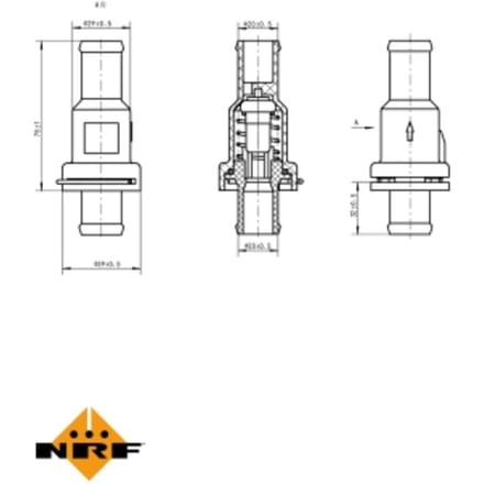 Thermostaat, koelvloeistof NRF 725166