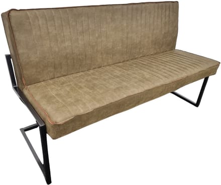 Eetkamerbank Charlie - 155 cm - Micro Leder - Moss groen