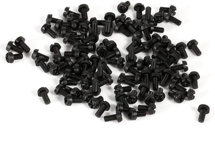 Nylon Schroeven en Moeren Set, M3 Rond Hoofd Phillips, 6mm, 100 Stuks, Duurzaam en Lichtgewicht