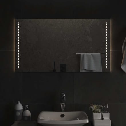 vidaXL - Badkamerspiegel - LED - 90x50 - cm