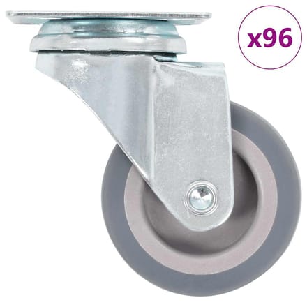 vidaXL - 96 - st - Zwenkwielen - 50 - mm