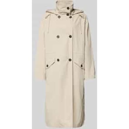 relaxed fit trenchcoat in crinklelook