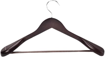 Houten Kleerhangers - Set van 4 - Kleding Opbergen - Antislip Brede Schouder - Niet gespecificeerd - Niet gespecificeerd