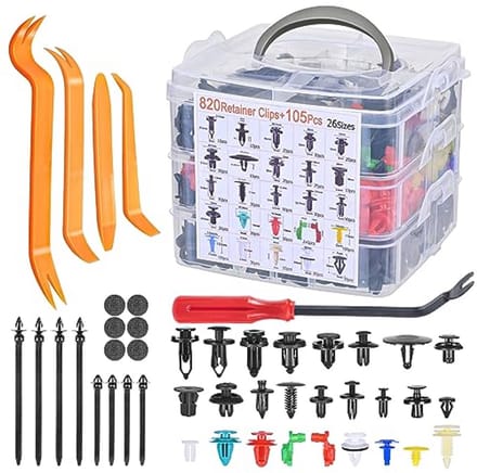 Universele autoclips set - 925 stuks met demontage gereedschap