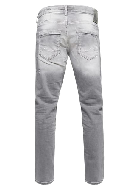 Jeansbroek "NISHO" straight fit biker katoen stretch