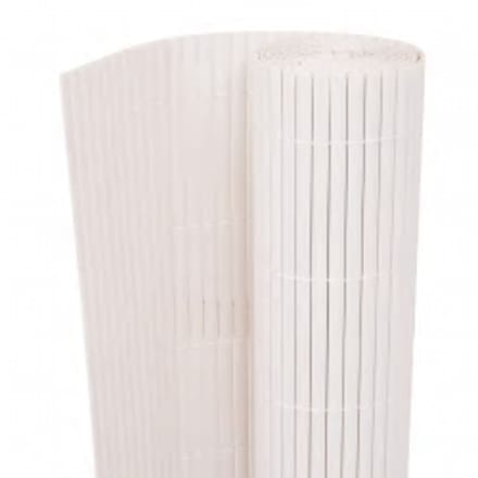vidaXL - Tuinafscheiding - dubbelzijdig - 110x400 - cm - wit
