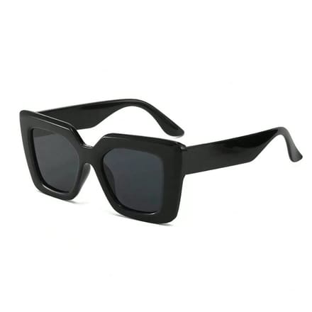 Bold Square Zonnebril - Zwart | Bold Black | Fashion Favorite
