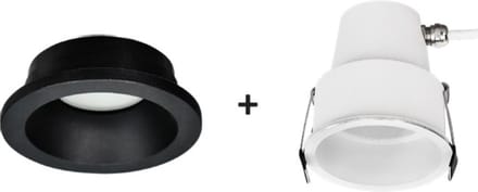 Inbouwspot Bados Rond Zwart IP65