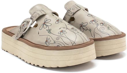 GOBY - Daisy's - Clogs - Slippers - Hoge kwaliteit - Handmade - Maat 39