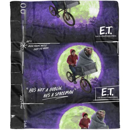 E.T. the Extra-Terrestrial Film Reel Fleece Blanket - M