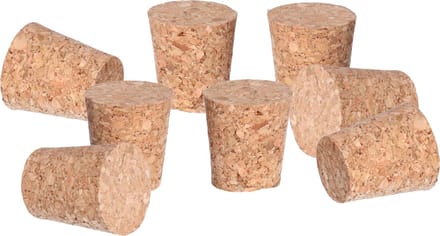 CM Hobby/diy kurken - 24x - 2,4 x 2,5 cm - knutsel kurk - hobby en creatief