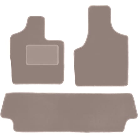 Beige velours vloermatten voor: Chrysler Grand Voyager III minivan (2000-2008)