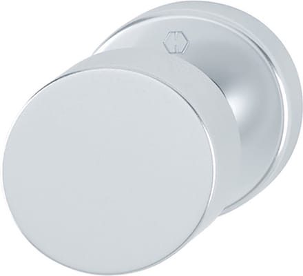 Hoppe voordeurknop 58 op rozet - 42KV - Aluminium