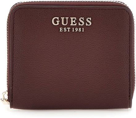 GUESS portemonnee Eco Ali Zip Around Wallet Burgundy wijnrood