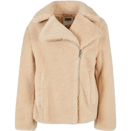 Urban Classics - Sherpa Biker Jacket - M - Beige