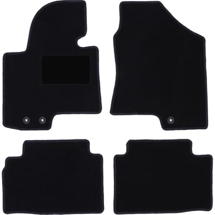 Zwarte veloursmatten voor: Hyundai ix35 SUV (2009-2015)