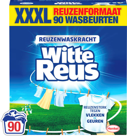 Witte Reus Waspoeder Wasmiddel - Witte Was - 90 Wasbeurten - Grootverpakking