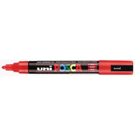 Posca marker met conische punt schrijfdikte medium rood