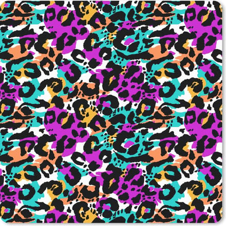 Muismat 20x20 cm - Mousepad Panterprint - Kleur - Vlekken - Muismatten