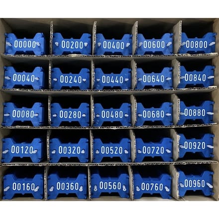 Signumat plaatjes blauw wit 0-999