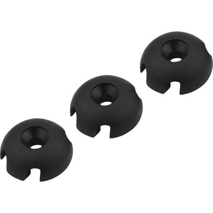 Lot de 10 guides de ligne ronds en nylon pour kayak et canoë black
