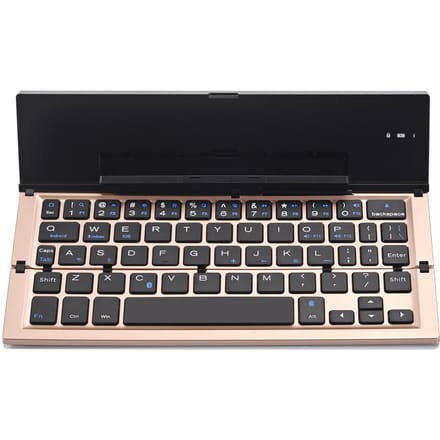 Mini Opvouwbaar BT Toetsenbord Draagbaar voor iPad Smartphones goud