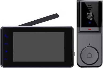 Draadloze Video Deurbel - Smart Deurbel - Huis Beveiliging - 4.3 Inch IPS Scherm