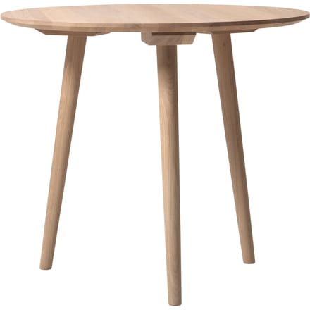 &Tradition In Between Tafel rond SK3 & SK4 - Ø90 cm - eiken, wit geolied