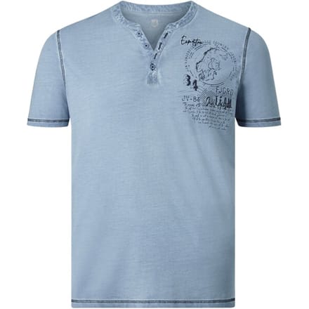 T-shirt GODBERT lichtblauw
