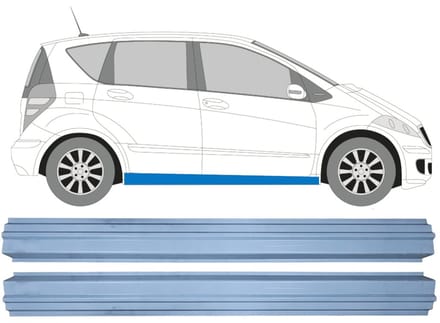 Reparatie dorpel voor Mercedes A-Class W169 2004-2012 / Links = Rechts / Set