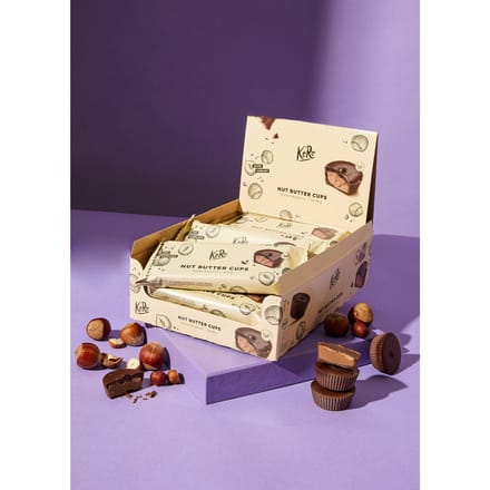 Bio vegan nut butter cups salty hazelnut 12 x 3 x 13 g