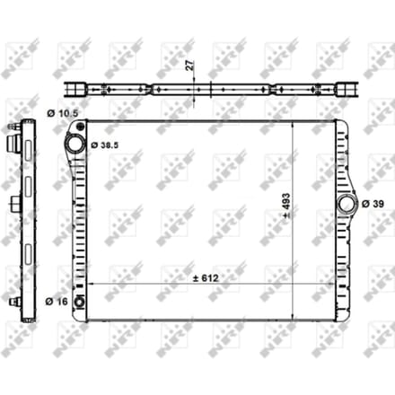 Radiator, motorkoeling NRF 50479