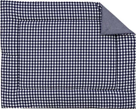 BINK Bedding Boxkleed BB ruit marine (tweeling) 71 x 122 cm - boerenbont blauw