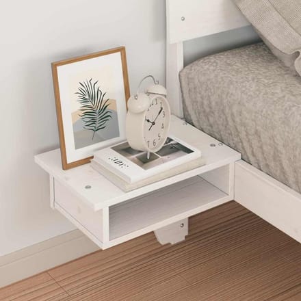 vidaXL - Bedframe - met - hoofdeinde - Wit - 90 - x - 190 - cm - Massief - grenenhout