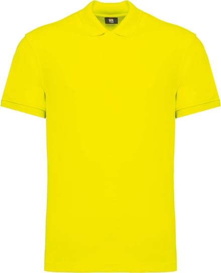WK. Designed To Work Duurzame uniseks polo katoen/polyester WK208 - Fluorescent Yellow - M