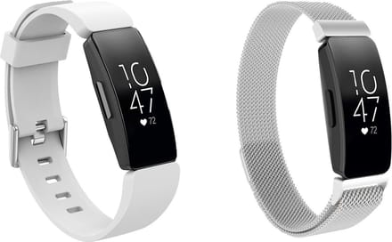 KELERINO. Siliconen bandjes geschikt voor Fitbit Inspire (HR) - 2-pack - Small