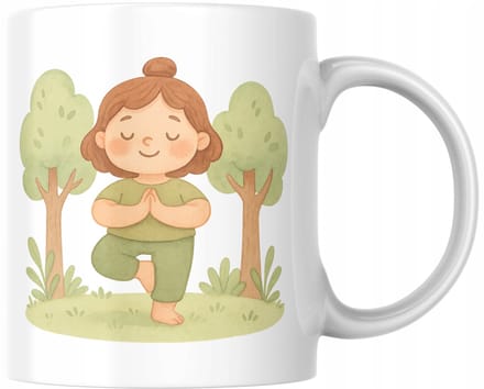 Uniek yogahoofd met boomhouding - perfect cadeau