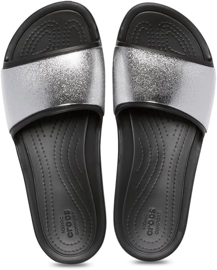 Crocs Sloane Shine Low Slippers Zwarte Maat 41/42 US 10