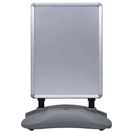 vidaXL - Posterstandaard - A1 - waterdicht - aluminiumlegering - grijs