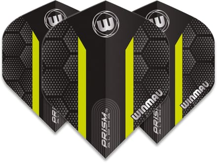 Winmau Prism Alpha Extra Thick Black & Green Stripe - Dart Flights