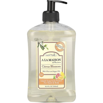 A La Maison de Provence, Hand & Body Liquid Soap, Citrus Petals, 16.9 fl oz (500 ml) beige