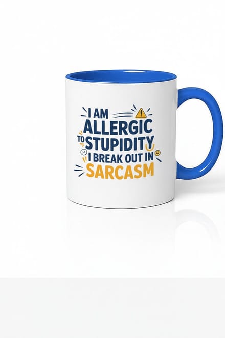 Allergisch Voor Stupidity Sarcasme Mok - Koffiebeker Cadeau Idee
