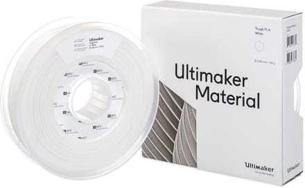 UltiMaker Filament Tough Tough PLA Slagvast 2.85 mm Wit 750 g